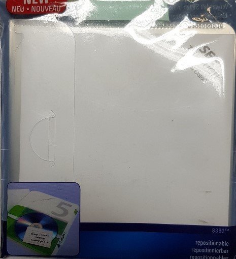 Avery Zweckform Haftregister CD-Taschen transparent-blau 5Stück in VE 130 x152mm
