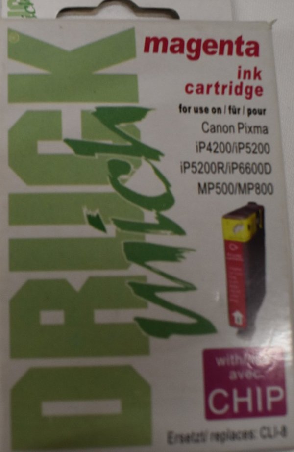 Canon PGI-5BK kompatible Patrone Magenta mit Chip für Canon Pixma iP4200/iP5200/iP5200R/MP500/MP800