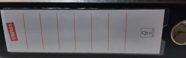 Staples® Ordner Color,PP, Einsteckrückenschild, A4, 80 mm, schwarz, 1375226