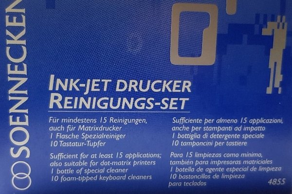 Soennecken Ink-Jet Drucker Reinigungs-Set 4855